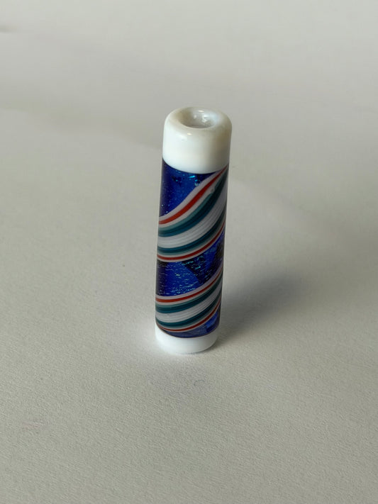 Birdhouse Glass GlasTip Blue Sheen