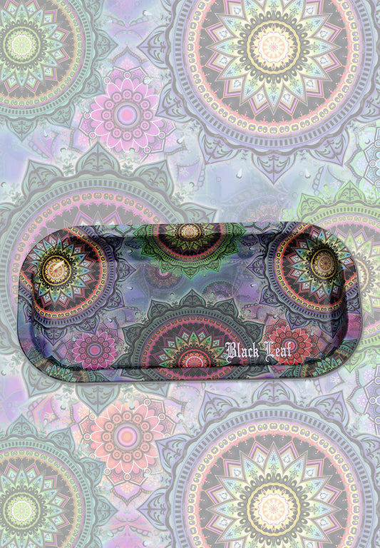 Black Leaf Mandala Mixing Drehunterlage