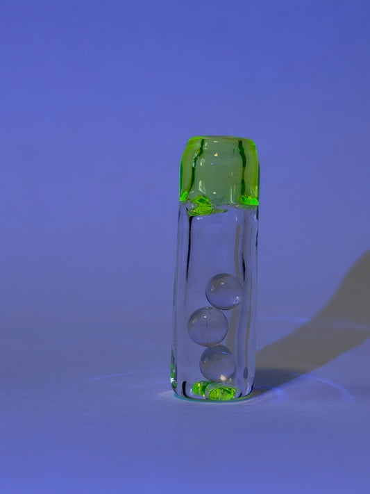 Birdhouse Glass GlasTip Green UV Pearls