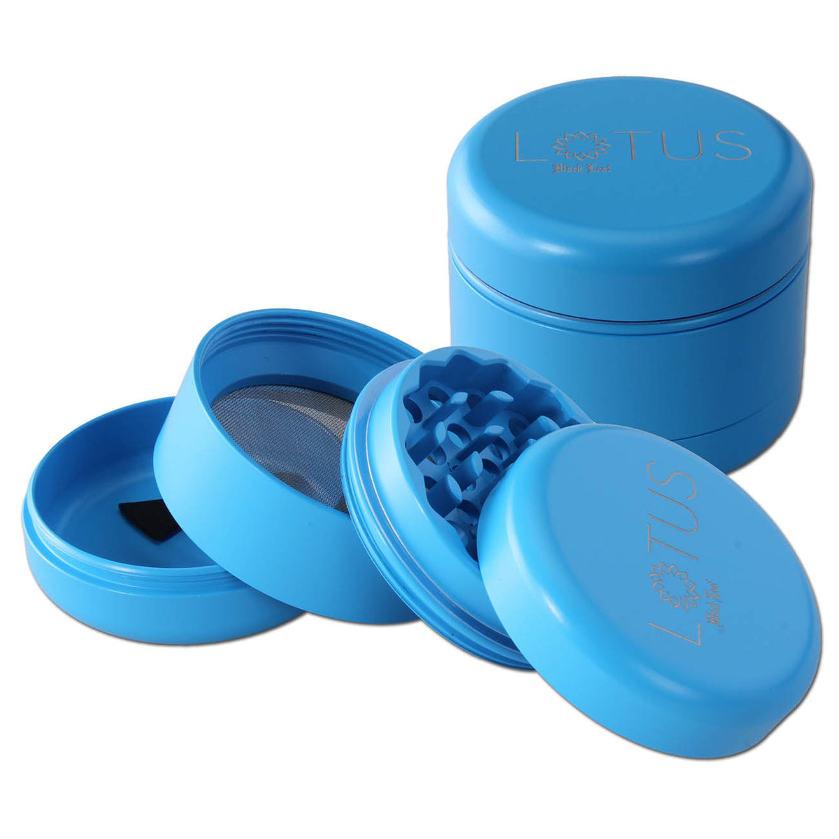 Lotus Grinder 4-tlg. keramikbeschichtet Hellblau