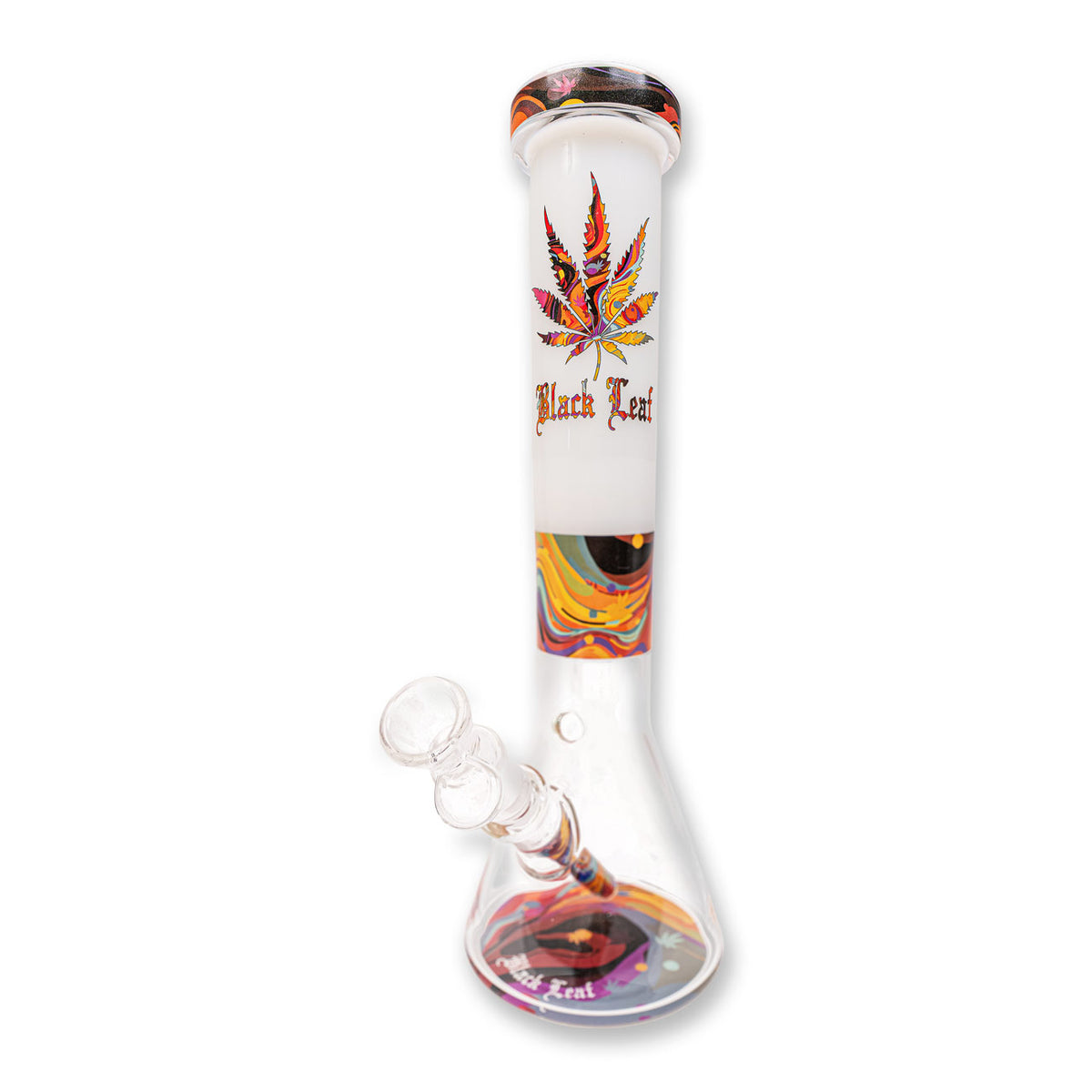 Black Leaf Beakerbong COLOURFUL - CloudyMinds
