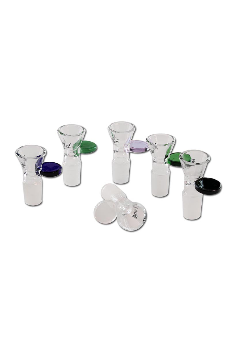 Black Leaf Glaskopf mit Griff im Farbmix 18,8er - CloudyMinds