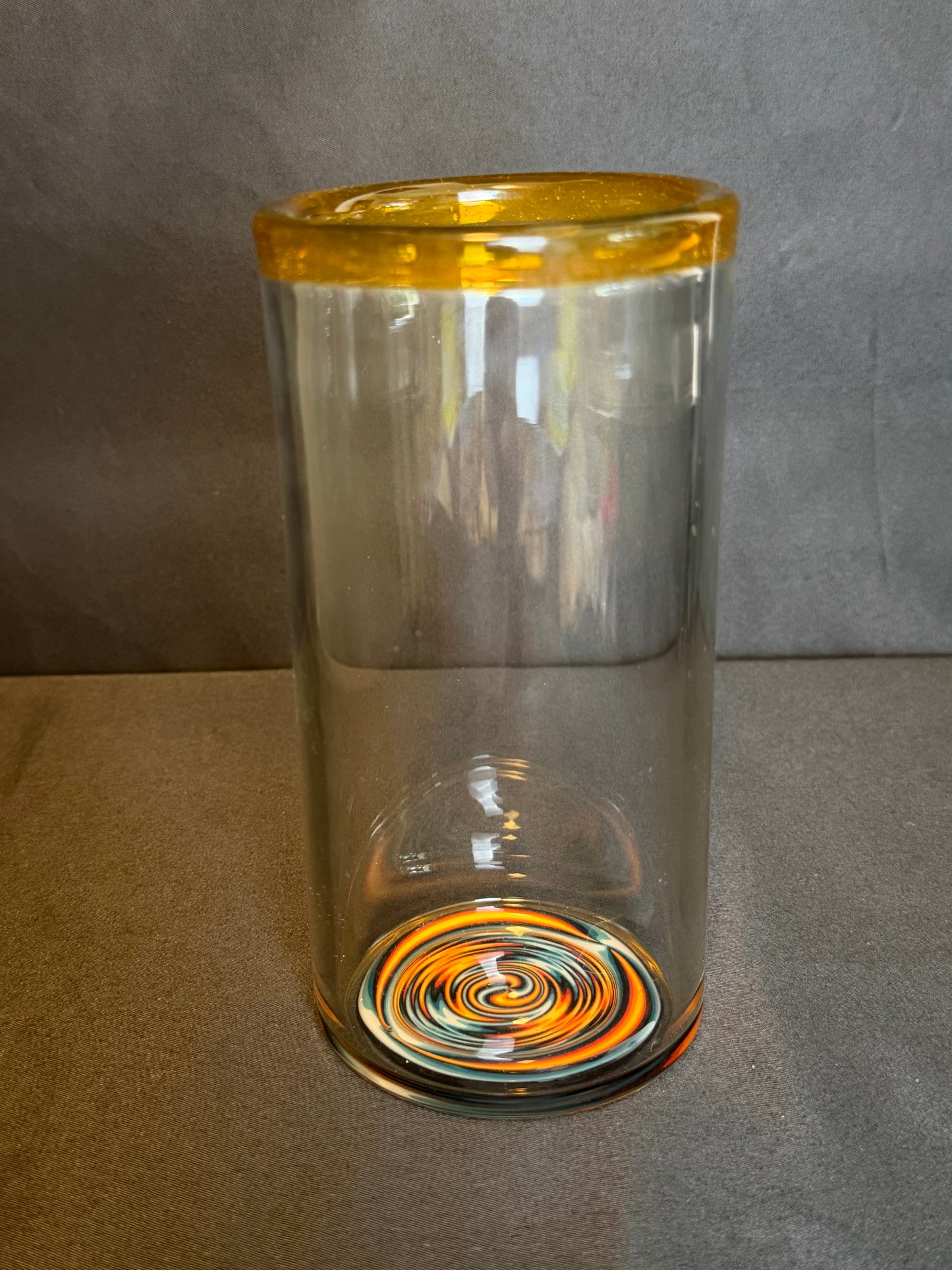 Trinkglas OJFlame - 400ml Yellow/Blue - CloudyMinds