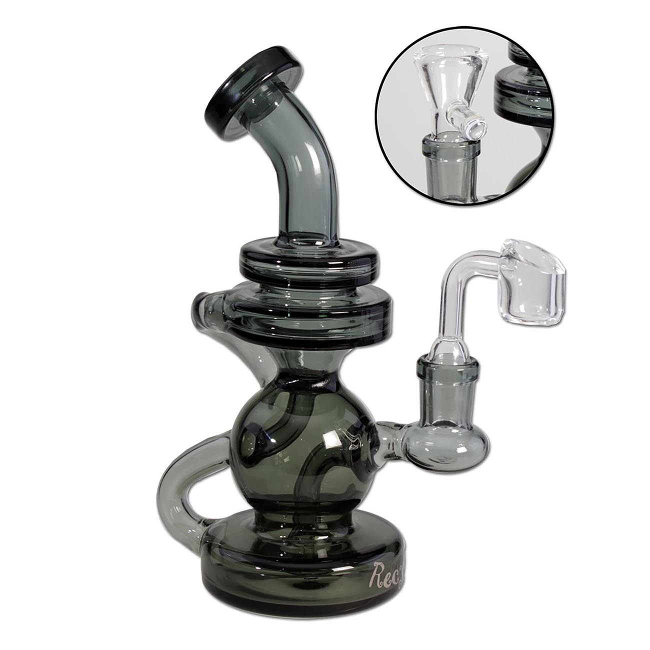 BlackLeaf DabRig Recycler schwarz