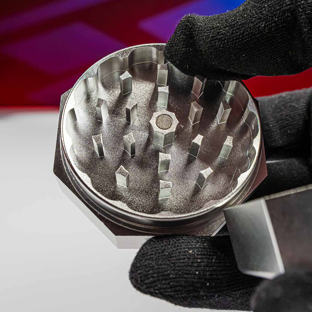 Black Leaf OKTAGON Grinder 3-tlg. silber