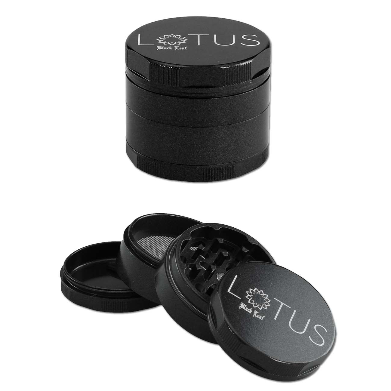 Black Leaf Lotus Grinder 4-tlg. grün