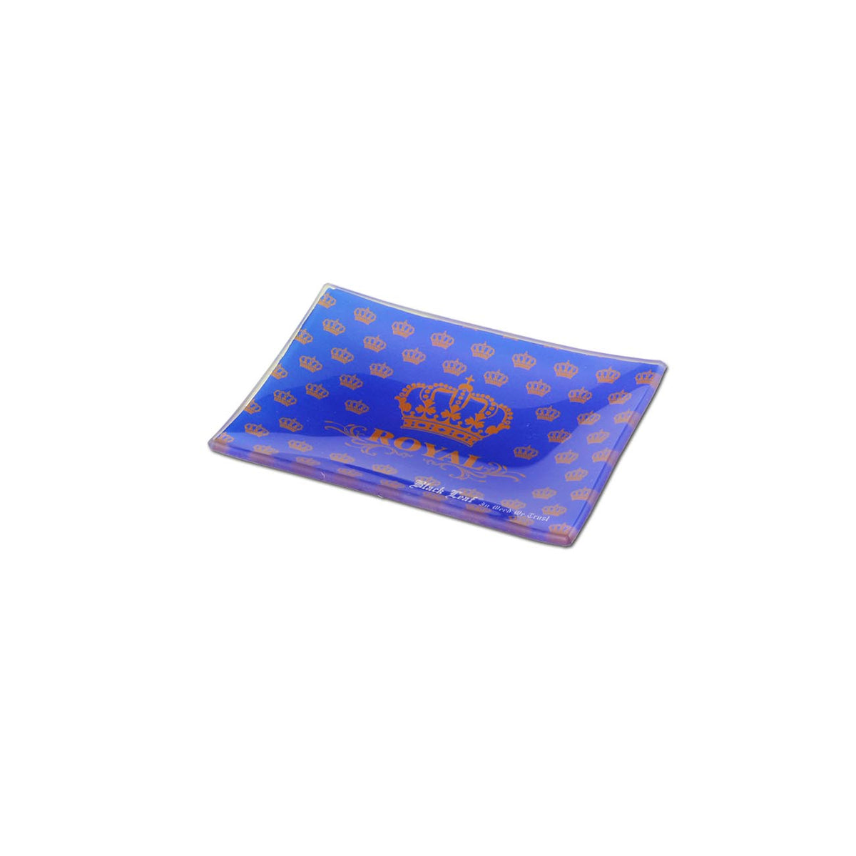 Black Leaf Royal Rolling Tray aus Glas - CloudyMinds