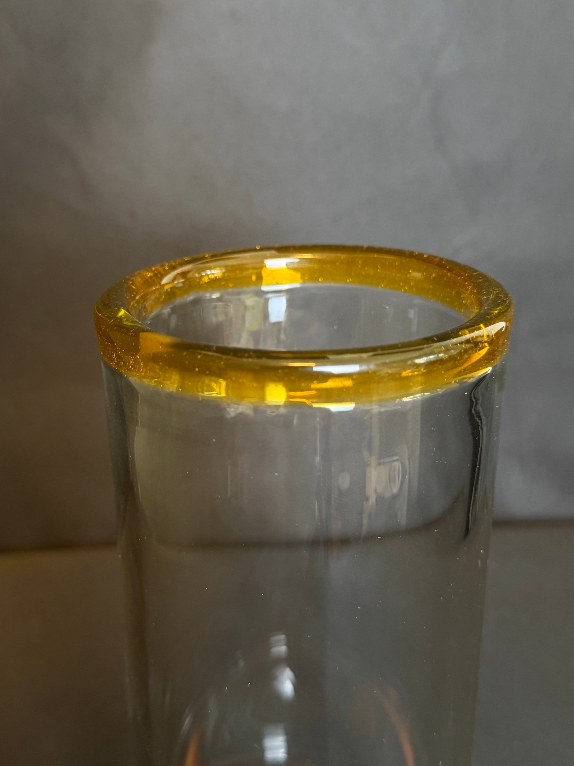 Trinkglas OJFlame - 400ml Yellow/Blue - CloudyMinds