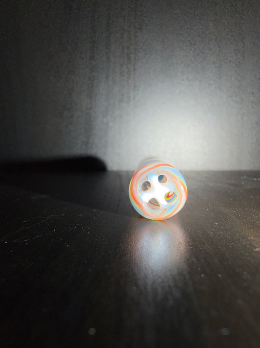 Birdhouse Glass GlasTip blau/weiß wavy - CloudyMinds