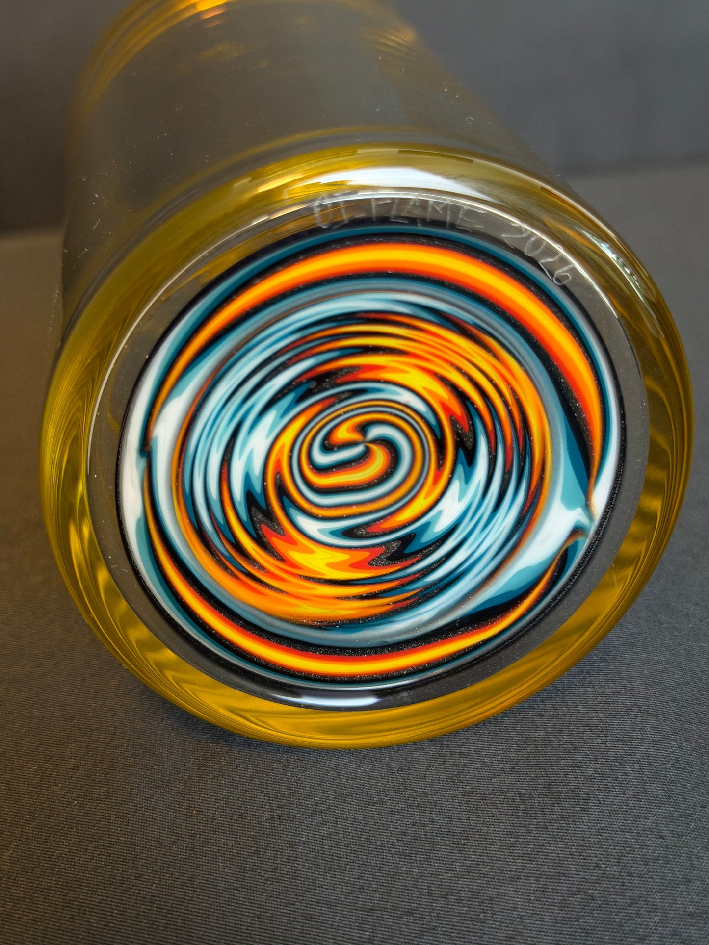 Trinkglas OJFlame - 400ml Yellow/Blue - CloudyMinds