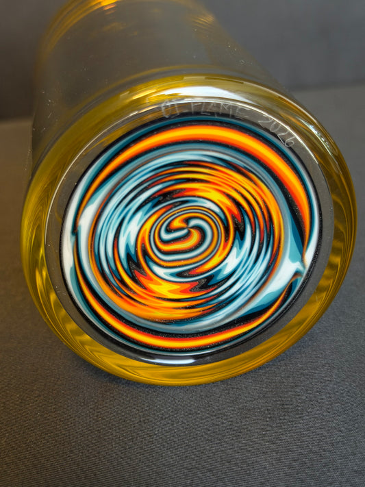 Trinkglas OJFlame - 400ml Yellow/Blue - CloudyMinds