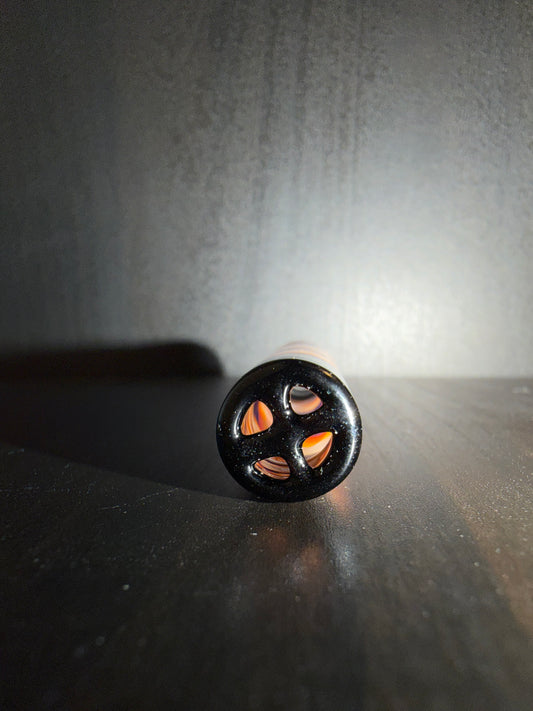 Birdhouse Glass GlasTip Schwarz/Orange - CloudyMinds