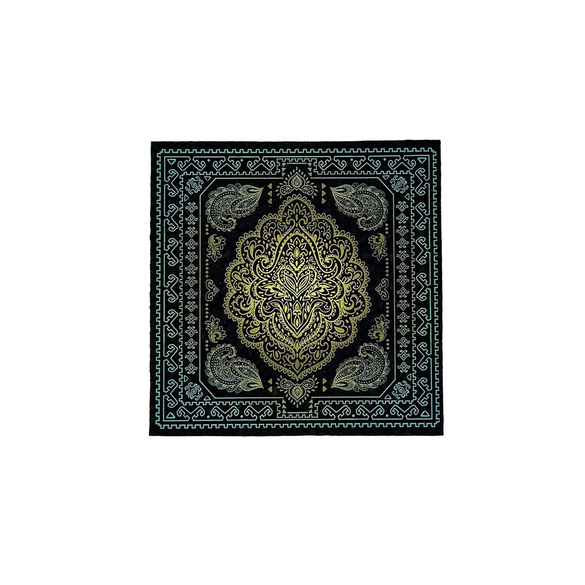 Retro Teal Carpet - CloudyMinds