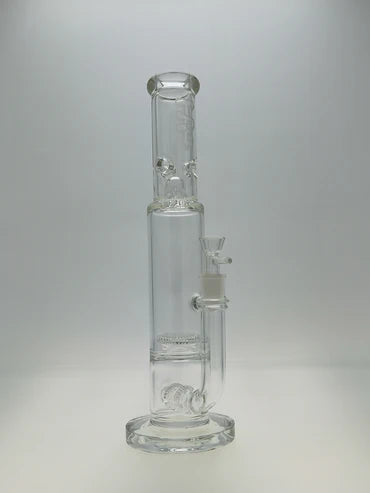 Perkolator Bong Double UFO Inline to Inverted Interior Showerhead 50x7MM 40cm - CloudyMinds