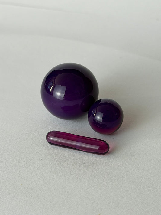 Birdhouse Glass Dabbing Set Purple Pearls
