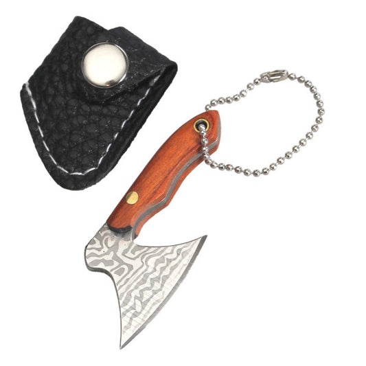 Hasch Messerchen mit Futteral - Wikinger Axt