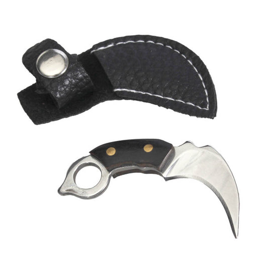 Hasch Messerchen mit Futteral - Karabiner