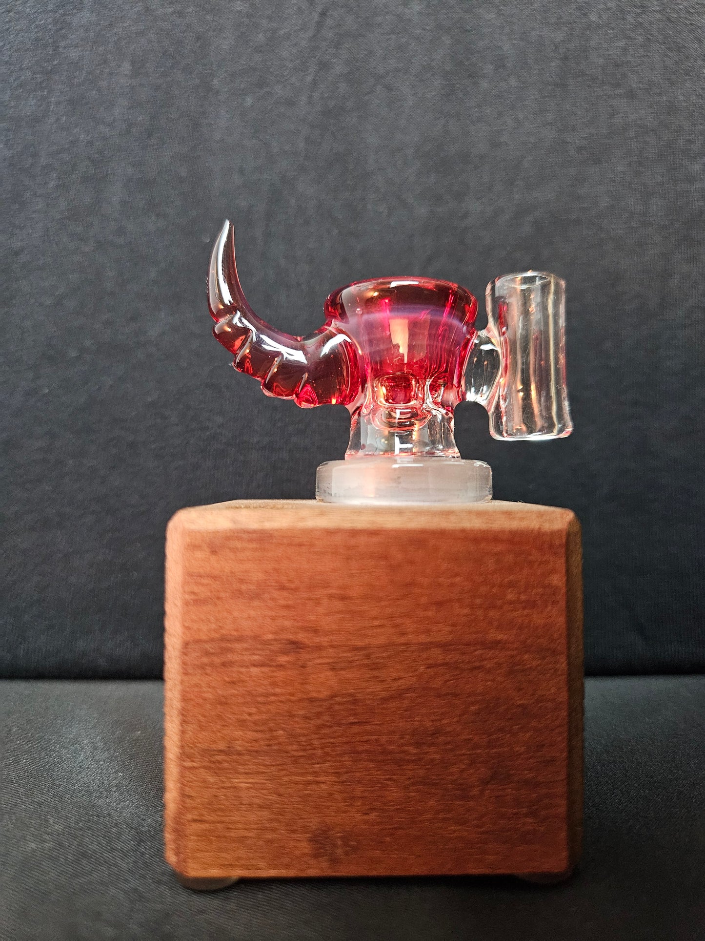 Dippy Glass - Rote Bowl mit Toker