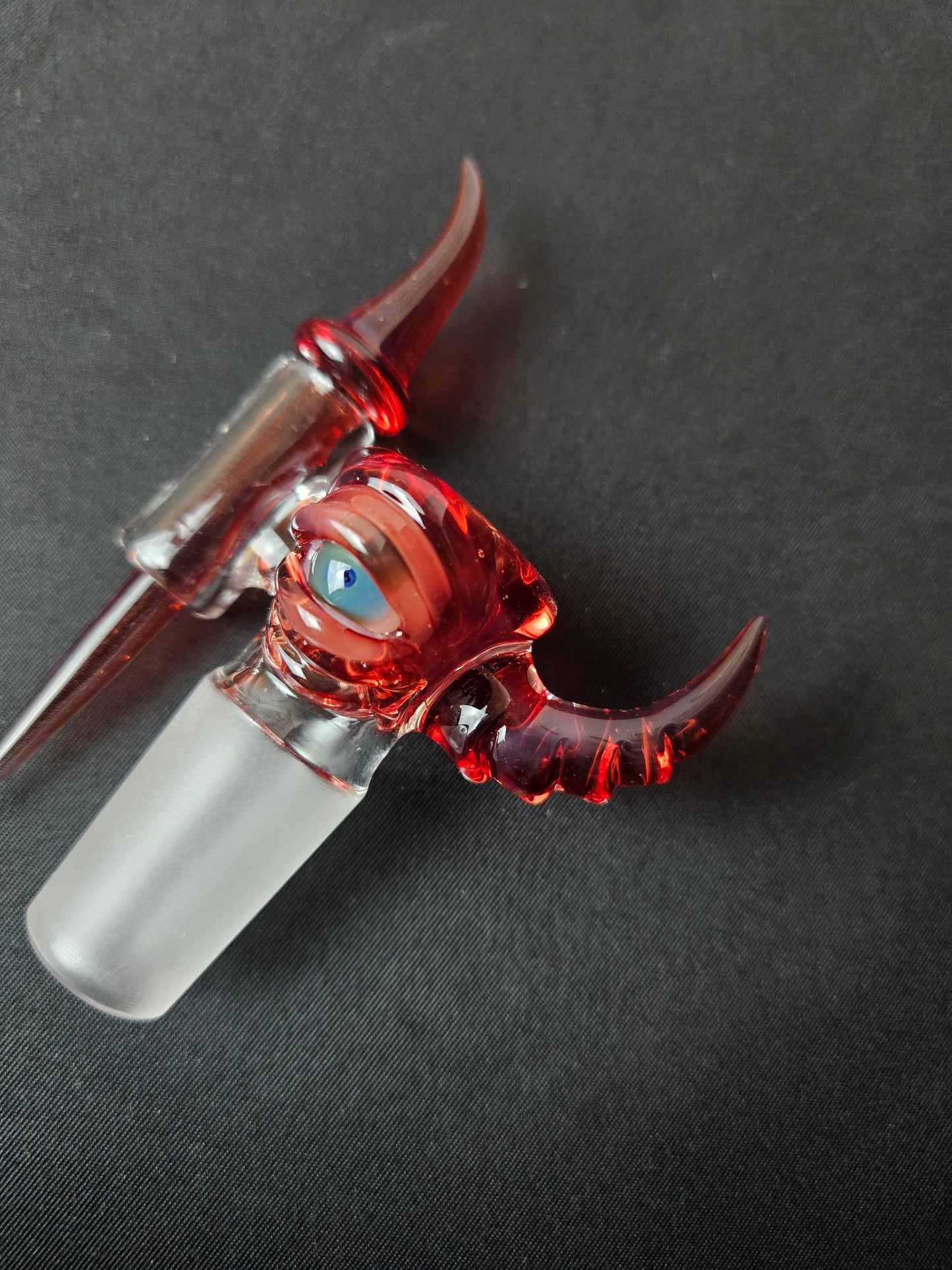 Dippy Glass - Rote Bowl mit Toker