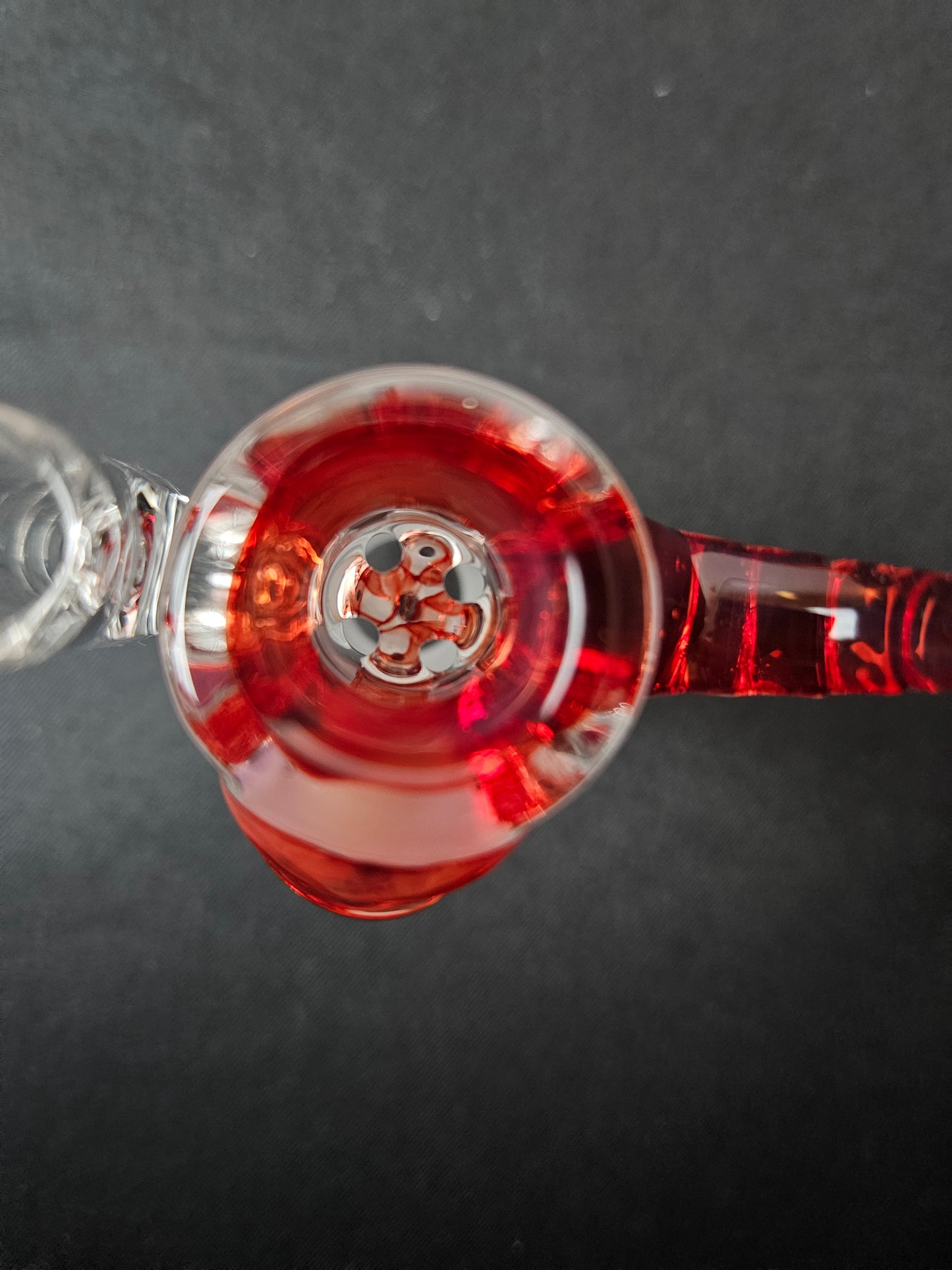 Dippy Glass - Rote Bowl mit Toker
