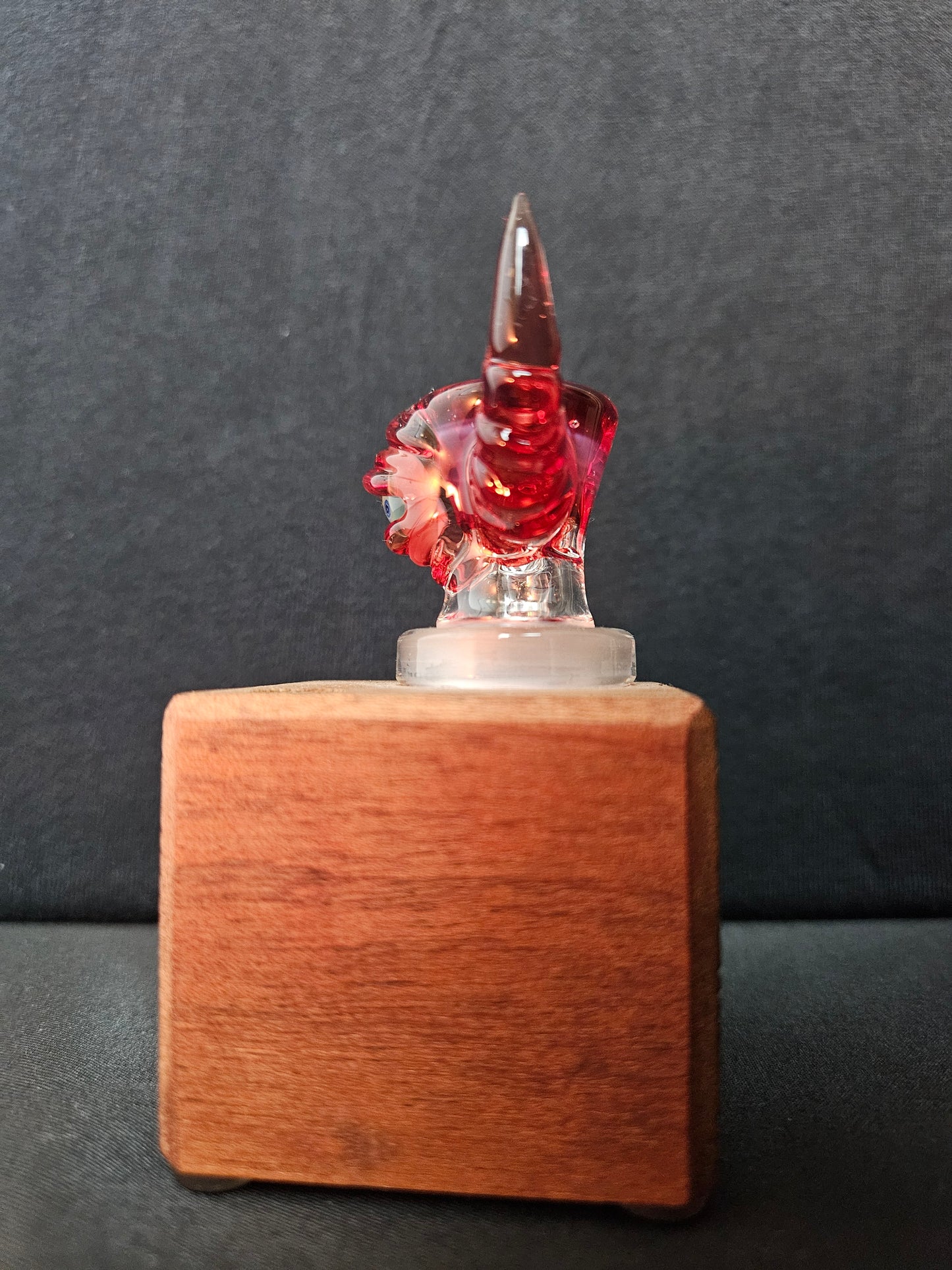 Dippy Glass - Rote Bowl mit Toker