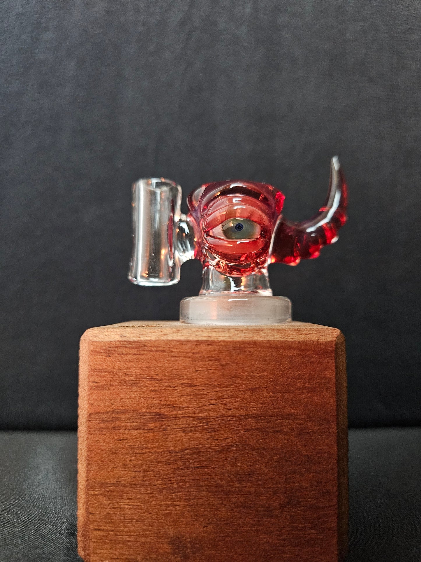 Dippy Glass - Rote Bowl mit Toker